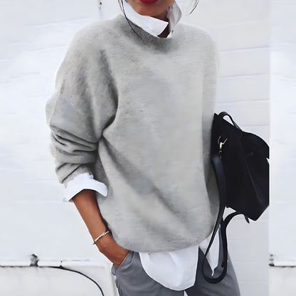 Women's Oversized Crewneck Sweater - VibreMode