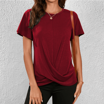 Women's Casual Twist Front T-Shirt