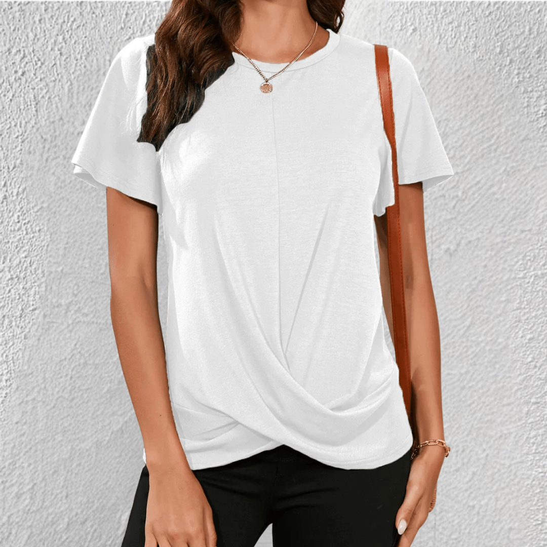 Women's Casual Twist Front T-Shirt