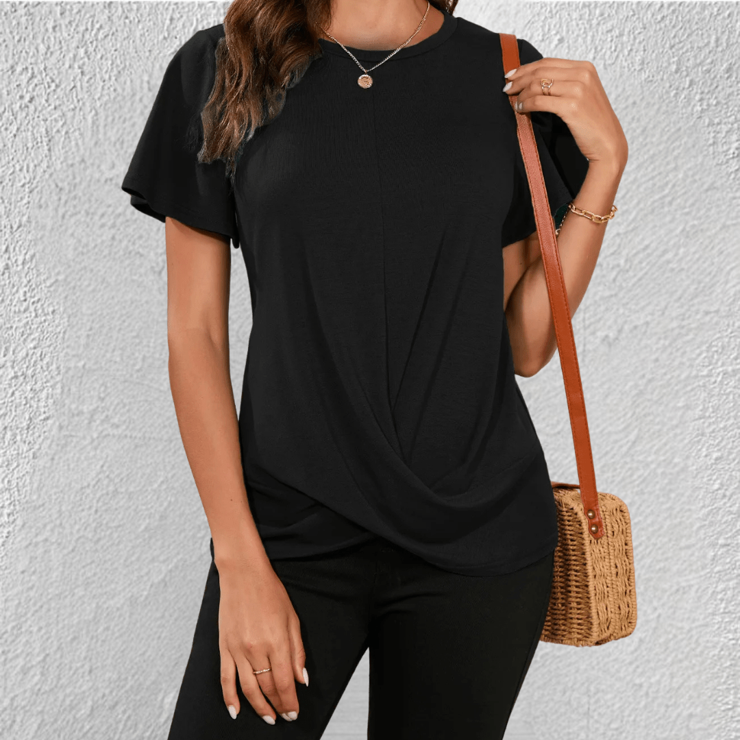 Women's Casual Twist Front T-Shirt