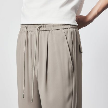 Image of Luther | Men's Pleated Drawstring Trousers