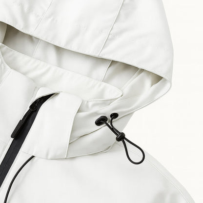 Men's Waterproof Windbreaker Hooded Lightweight Jacket