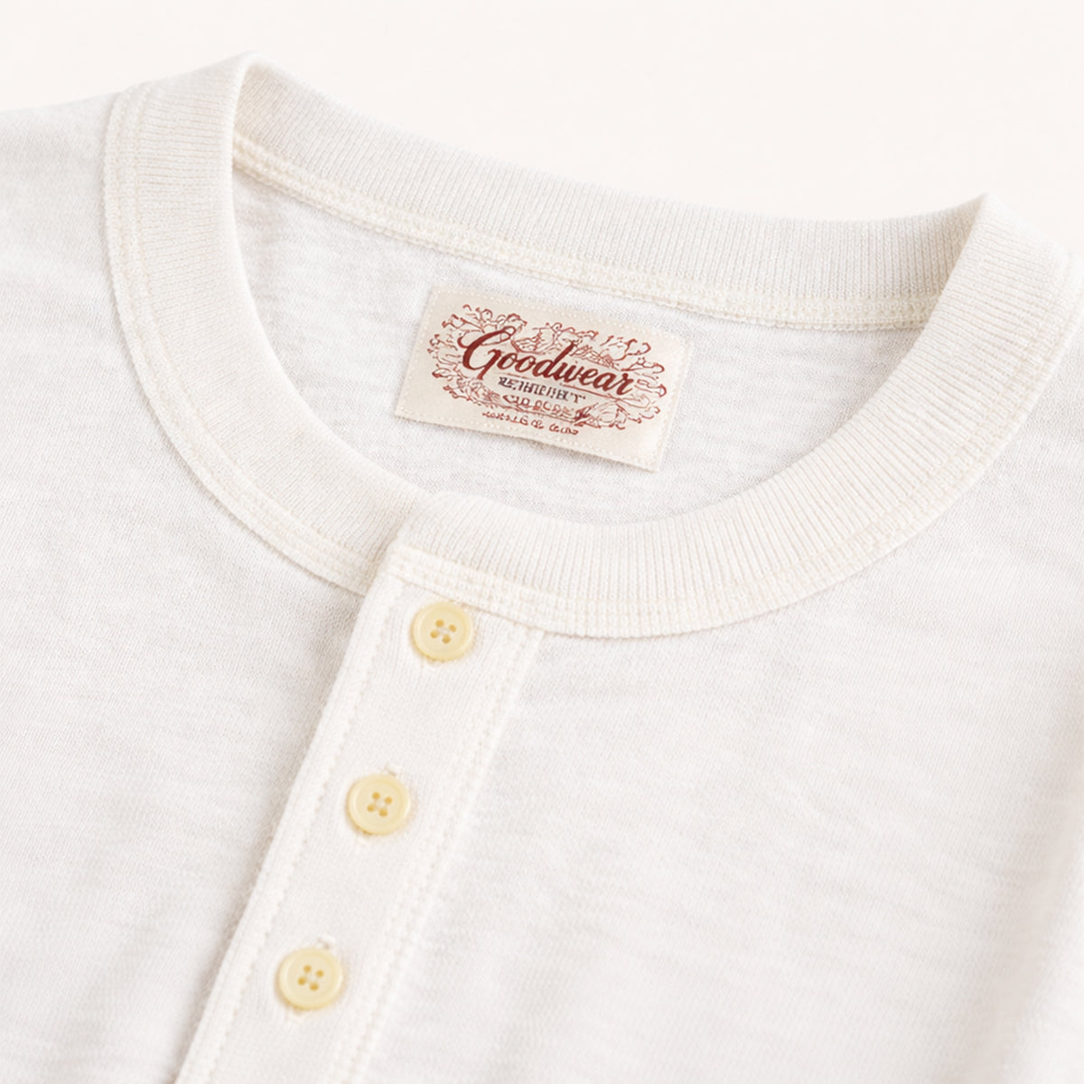 Men's Cotton Henley Shirt Classic Casual