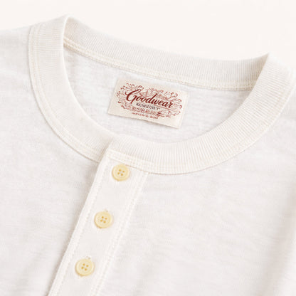 Men's Cotton Henley Shirt Classic Casual