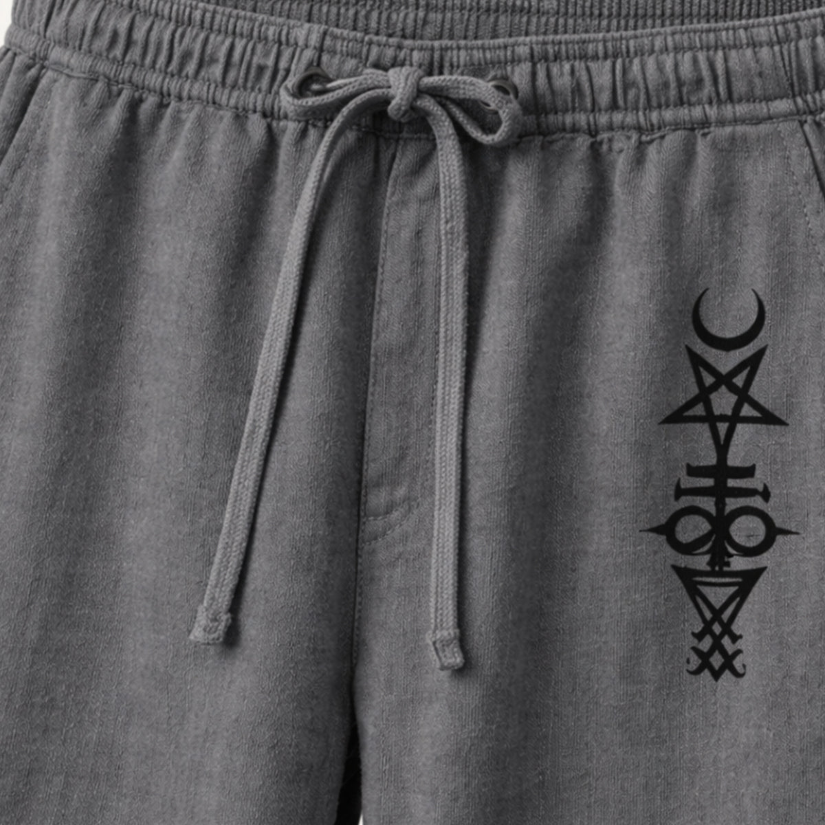 Men's Linen Wide Leg Drawstring Pants Relaxed Fit