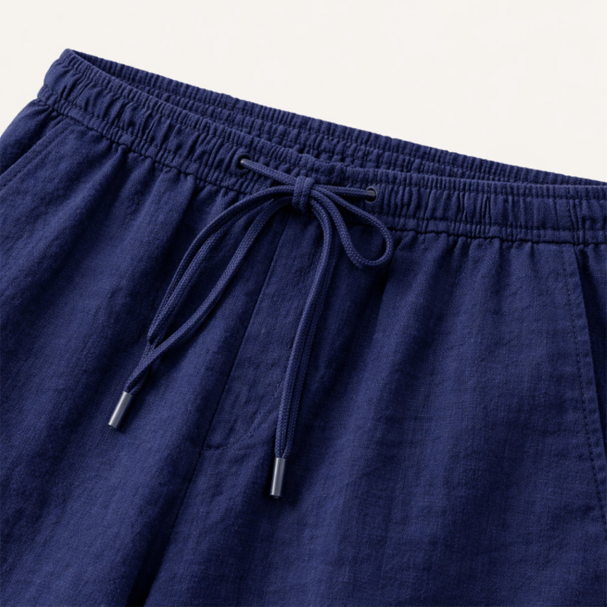 Mens Lightweight Cotton Linen Pants Breathable Drawstring
