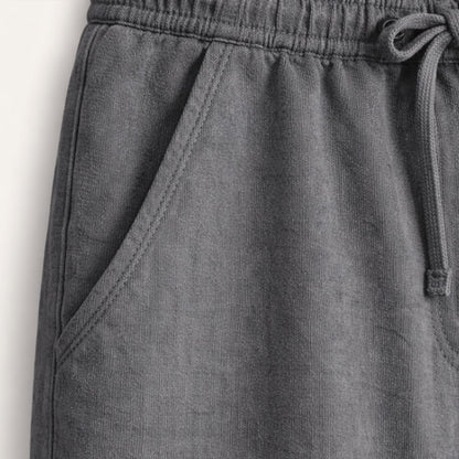 Men's Linen Wide Leg Drawstring Pants Relaxed Fit