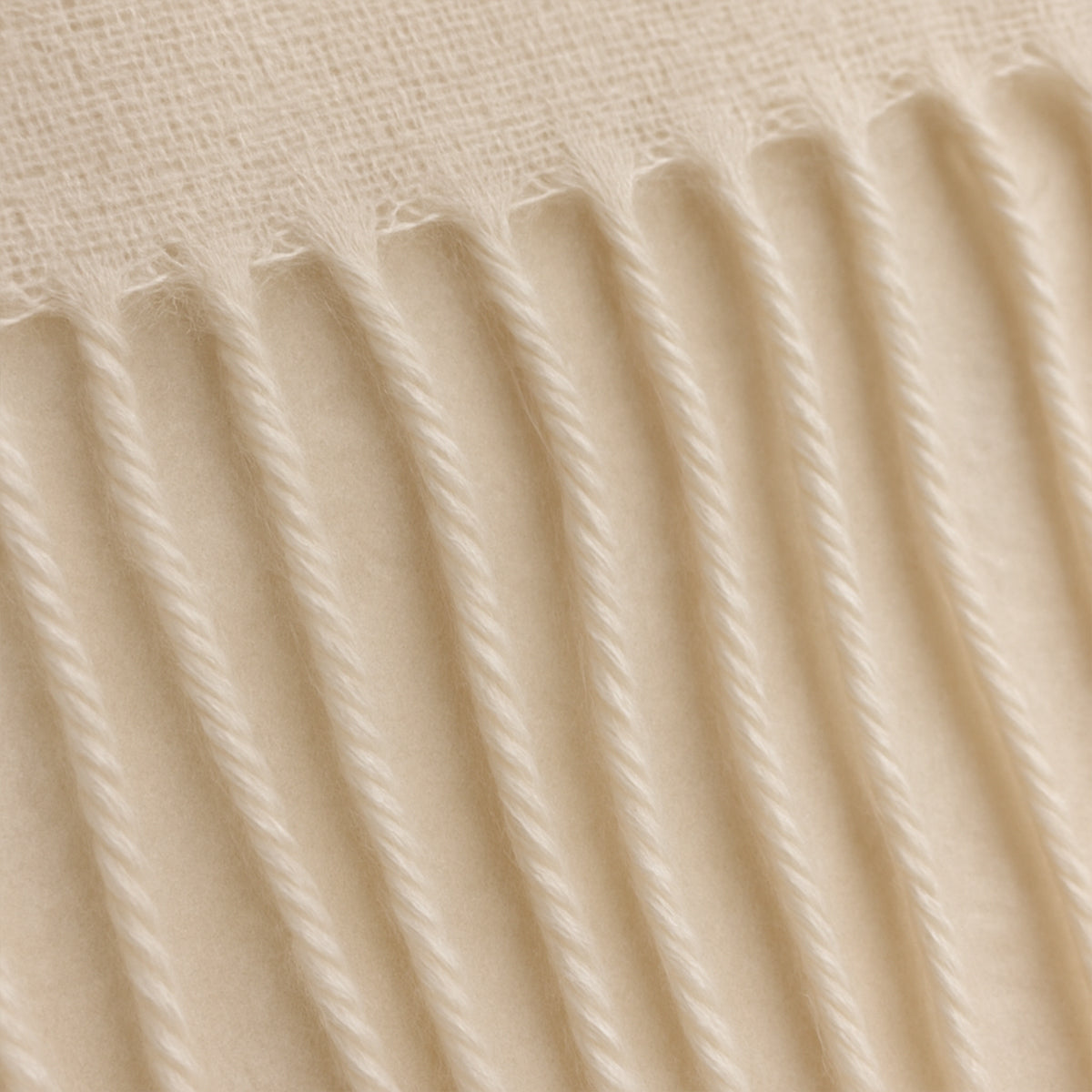 Men's Merino Cashmere Scarf White