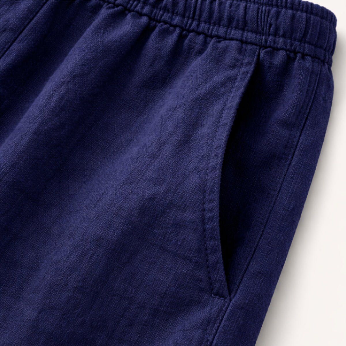 Mens Lightweight Cotton Linen Pants Breathable Drawstring