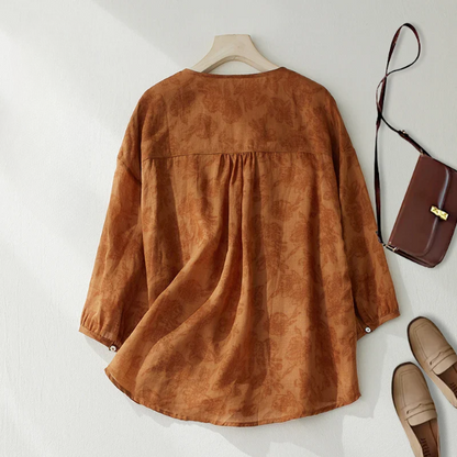 Women's V-Neck Linen