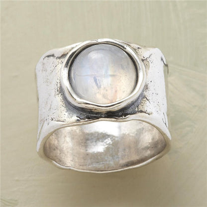 Silver Moonstone Ring - Vonnera