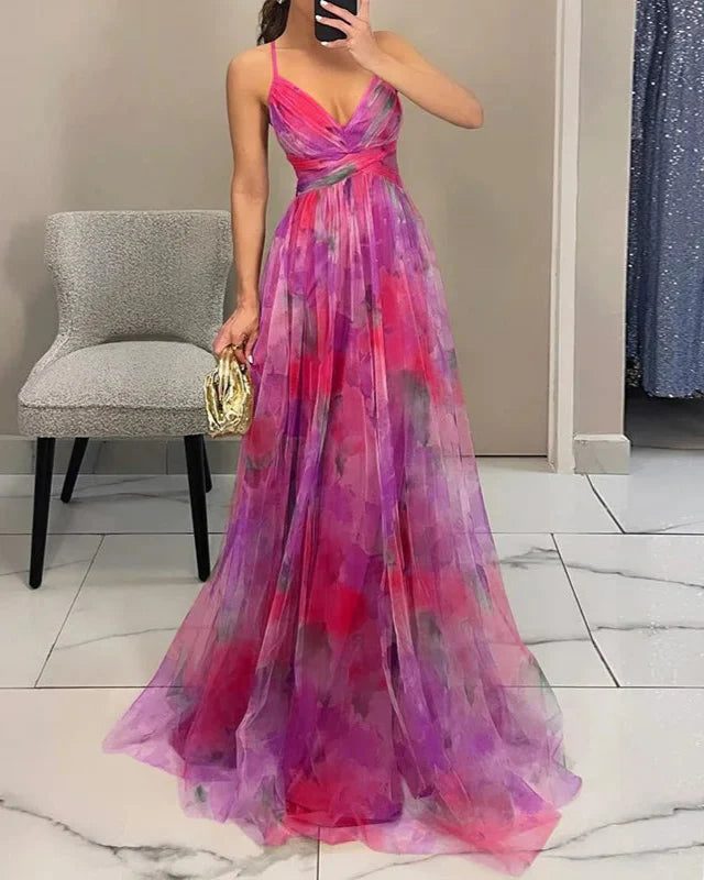 Image of Mae | Women's Spaghetti Strap Maxi Dress