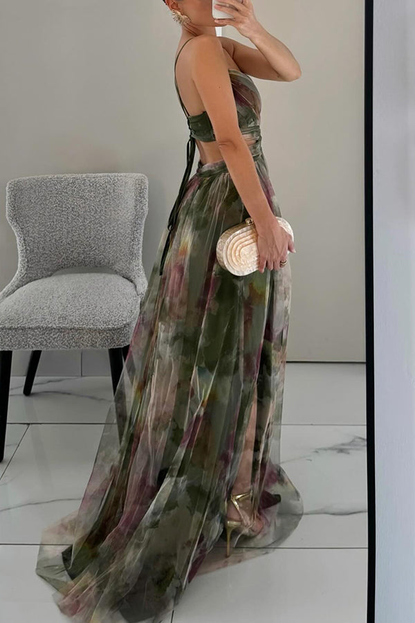 Image of Mae | Women's Spaghetti Strap Maxi Dress