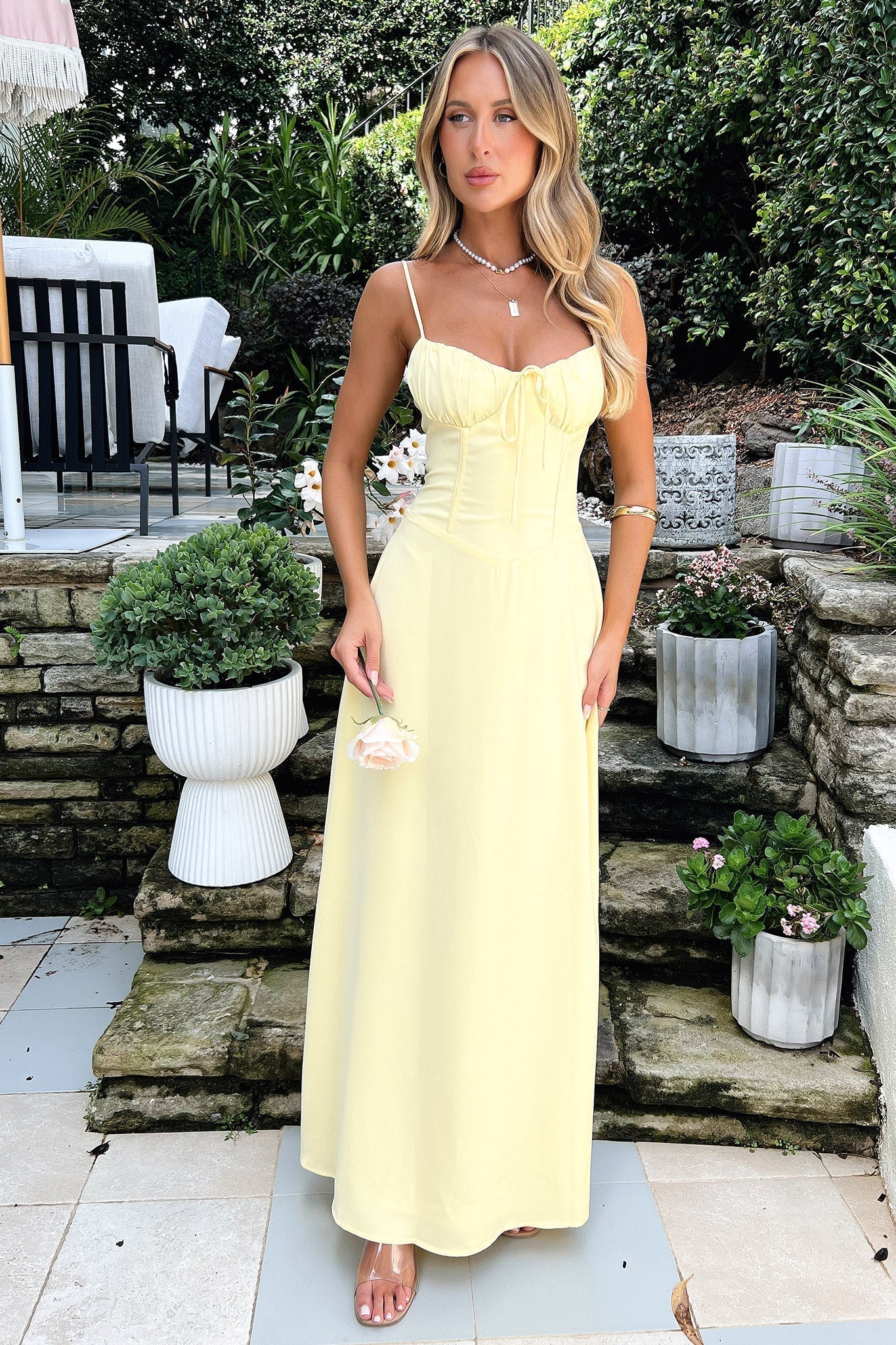 Women's Maxi Wrap Dress Spaghetti Strap Evening - Vonnera