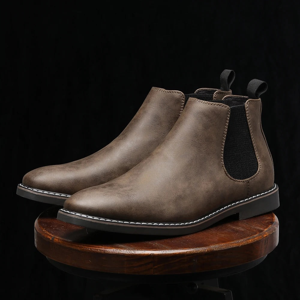 Men's Ankle Boots Elastic Sides