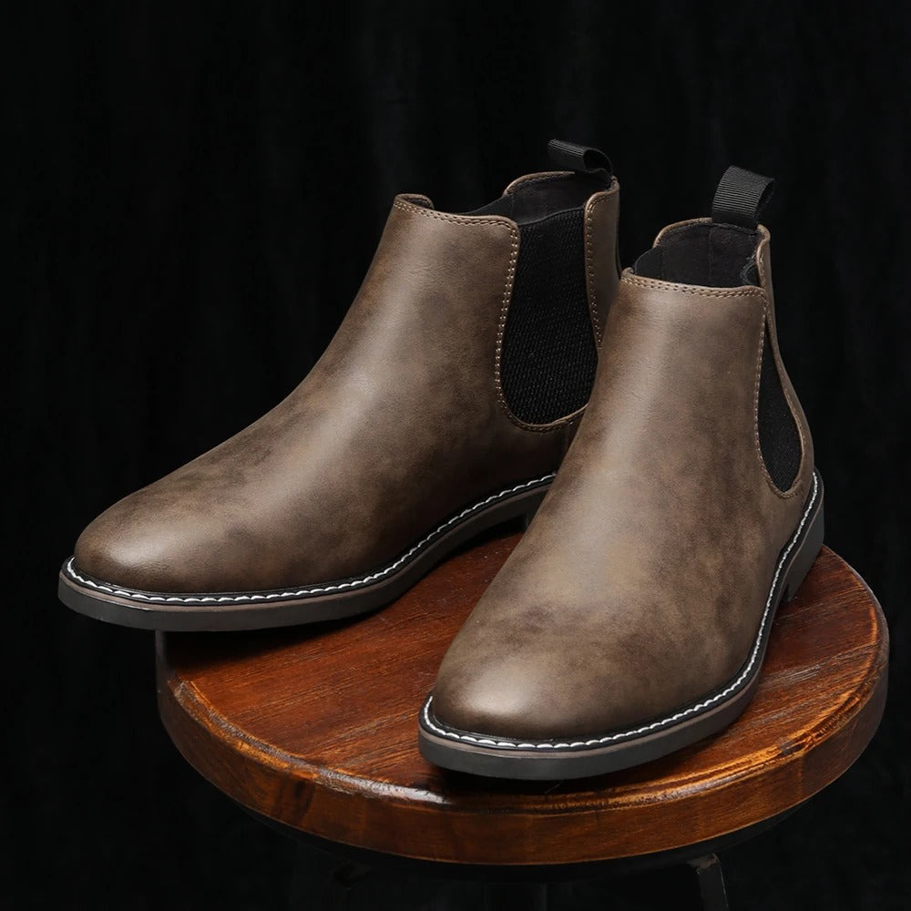 Men's Ankle Boots Elastic Sides