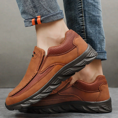 Men's Comfort Loafers Leather Brown