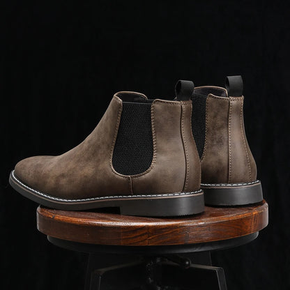 Men's Ankle Boots Elastic Sides
