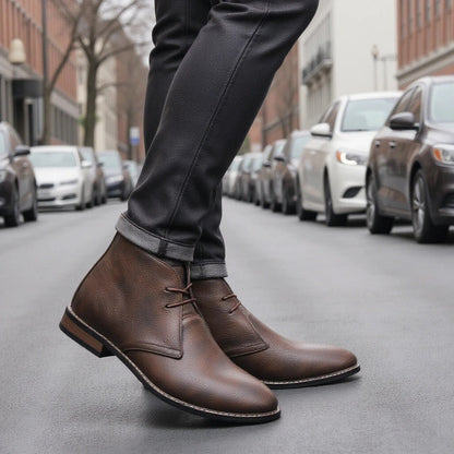 Claybourne Men's Faux Leather Chukka Boots - Vonnera