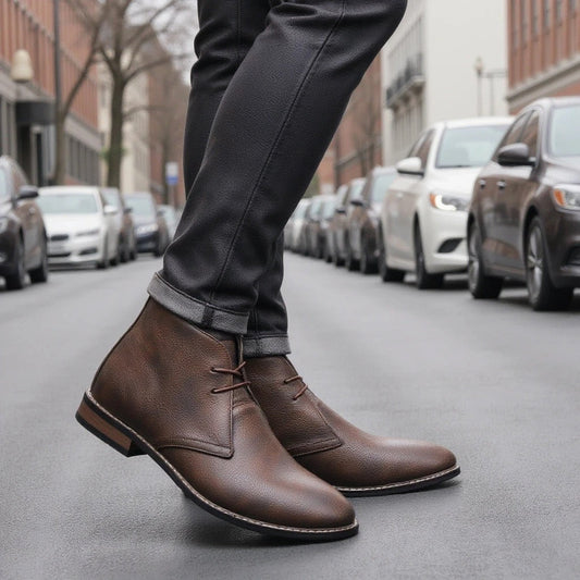 Claybourne Men's Faux Leather Chukka Boots - Vonnera
