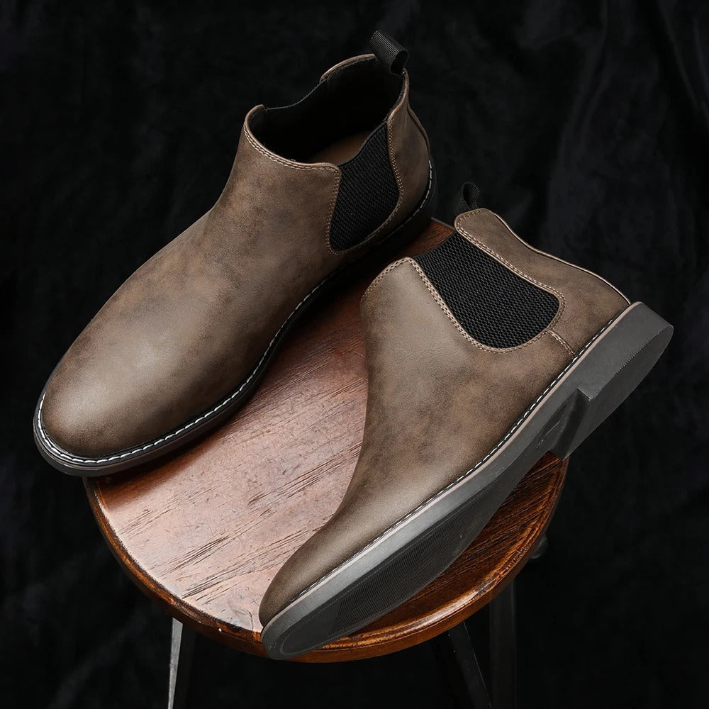 Aldridge Men's Chelsea Boots Leather - Vonnera