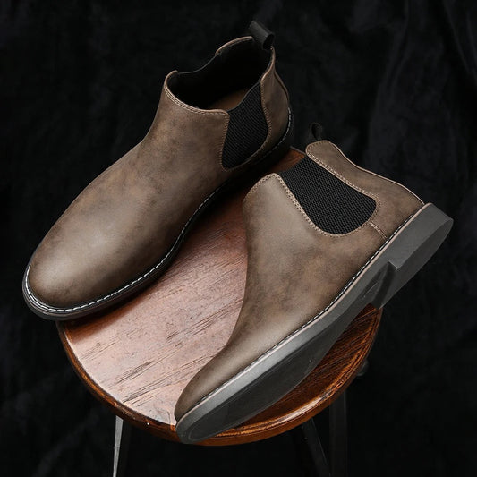 Aldridge Men's Chelsea Boots Leather - Vonnera