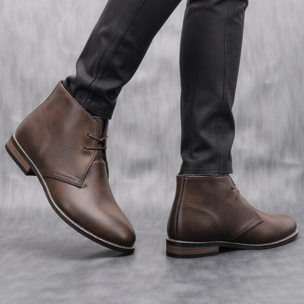Claybourne Men's Faux Leather Chukka Boots