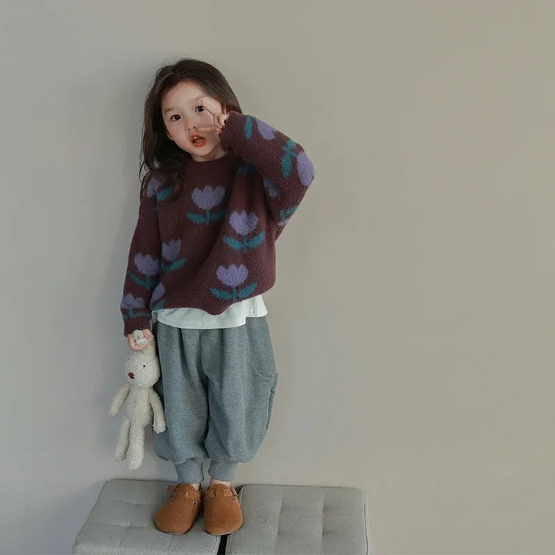 Kids Floral Sweater - Vonnera