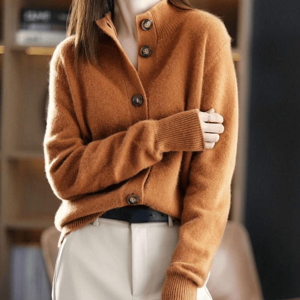 Women's Cashmere Cardigan Soft Elegant Sweater