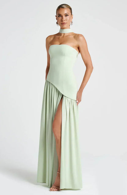 Fiona | Women Wedding Guest Asymmetric Maxi Dress
