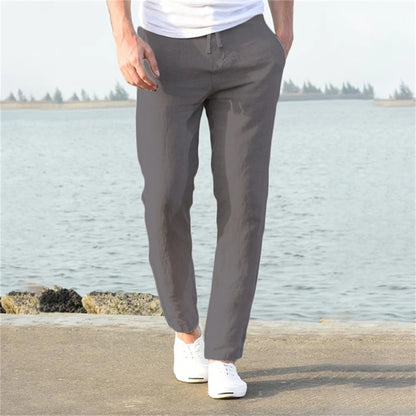 Image of Marco | Men's Straight Leg Drawstring Casual Pants