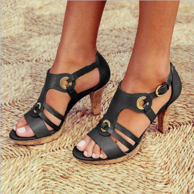 Image of Margot | Women's Heeled Strappy Sandals