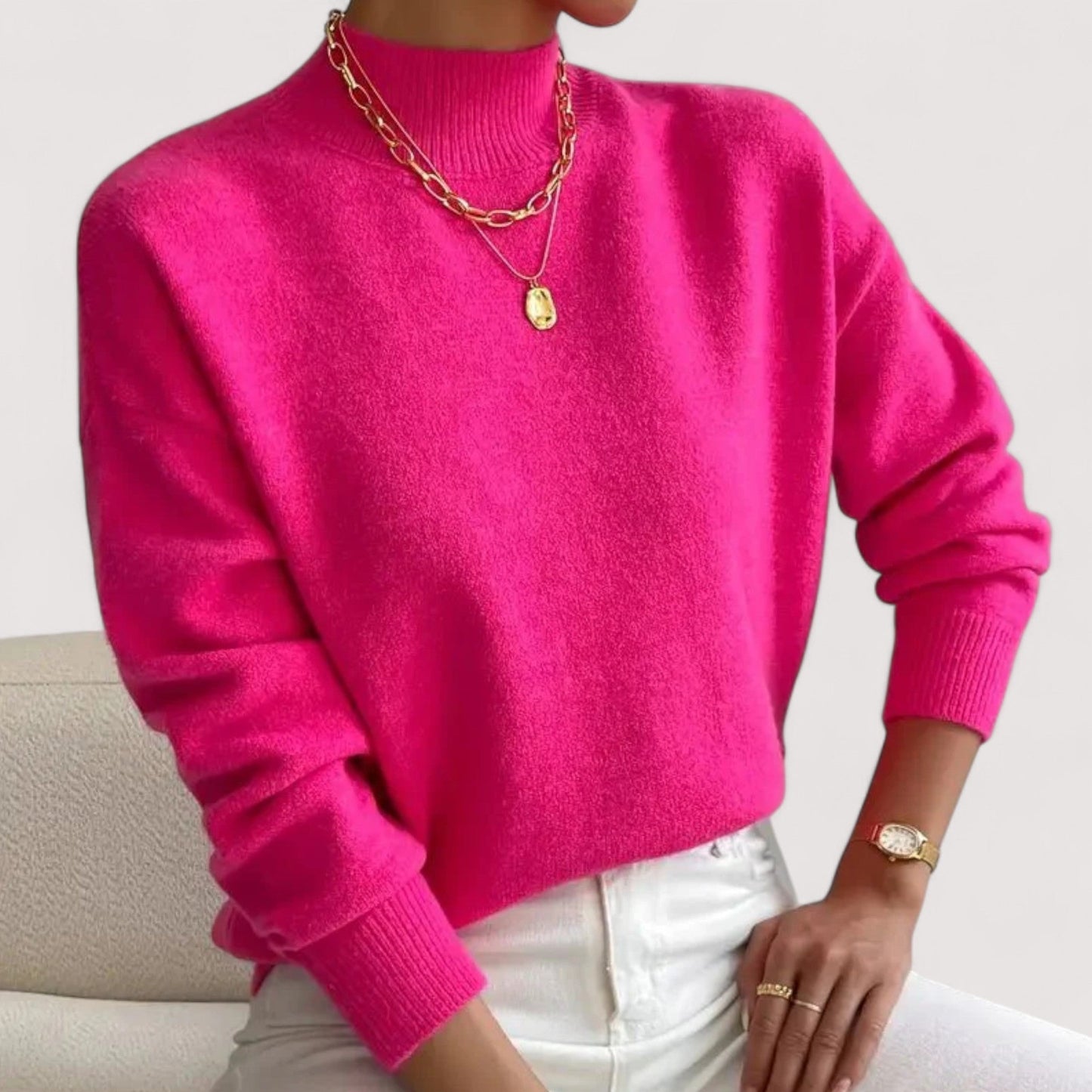 Women's Knitted Turtleneck Sweater