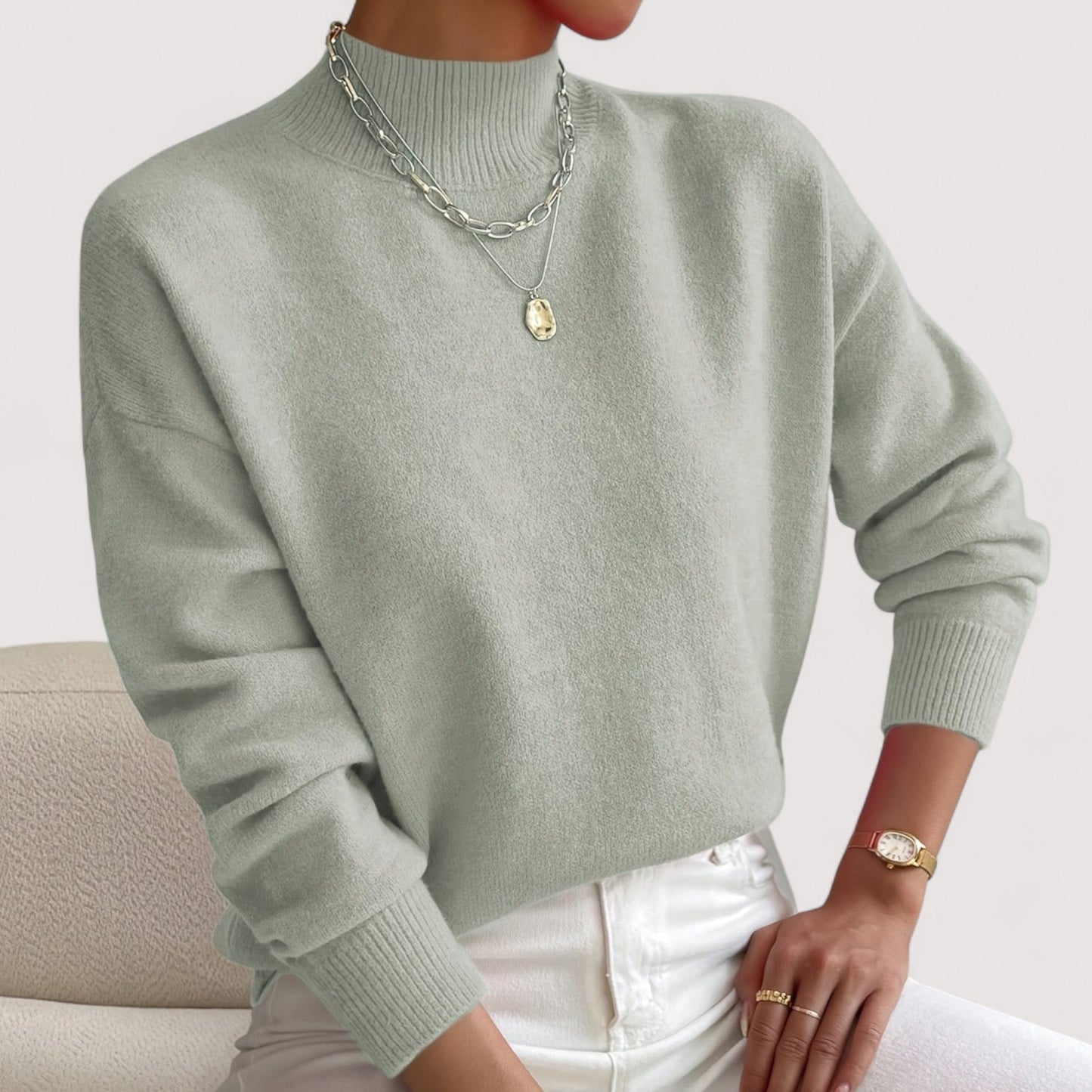 Women's Knitted Turtleneck Sweater