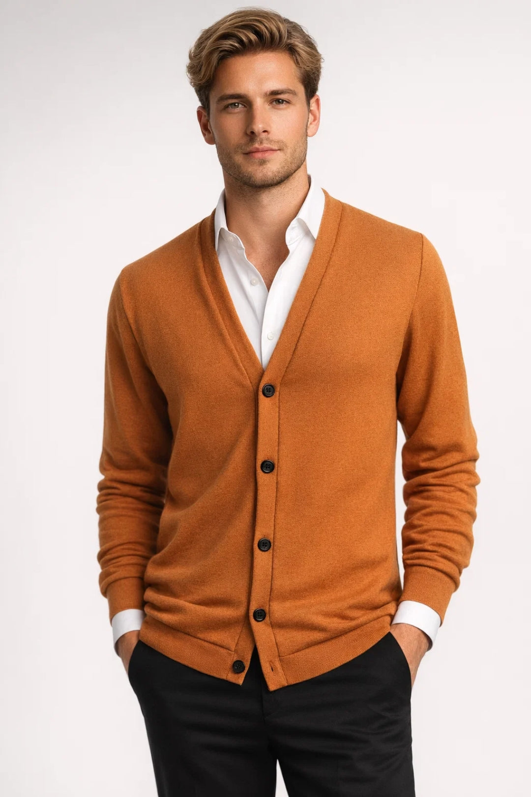 Martin Men's Cardigan Button Down - Vonnera