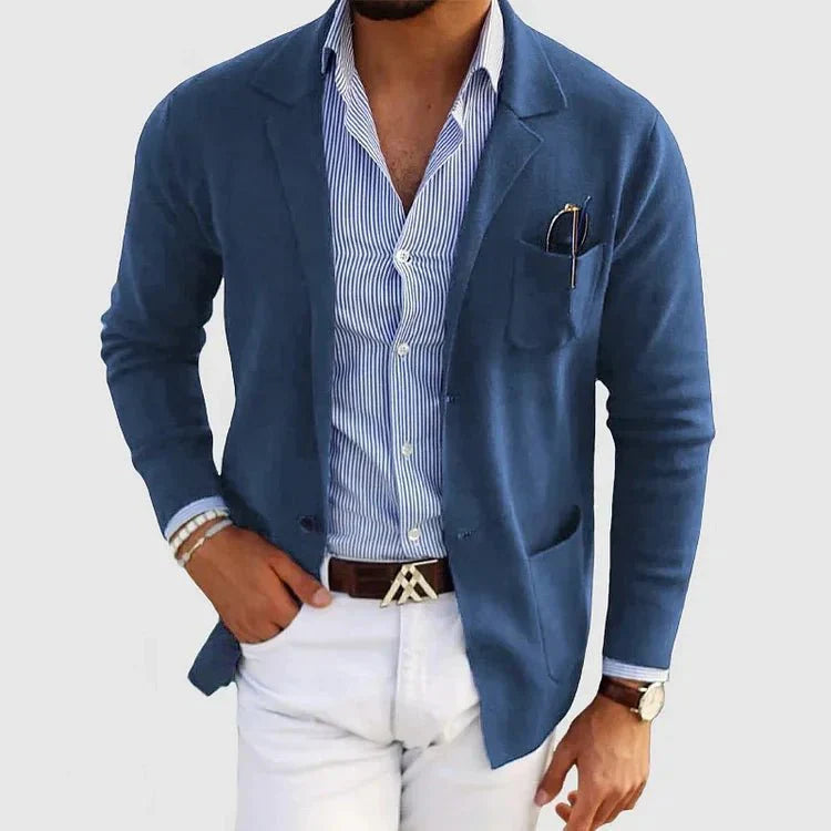 Men's Casual Blazer Notched Lapel Jacket - Vonnera