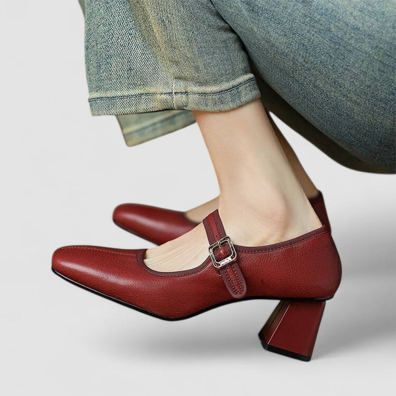 Women's Block Heel Sandals Instep Strap