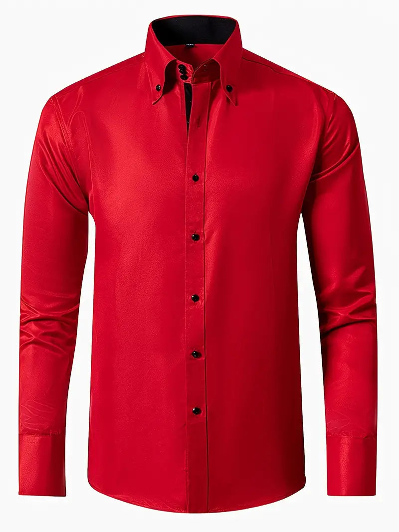 Image of Mason | Men's Slim-Fit Button-Down Shirt