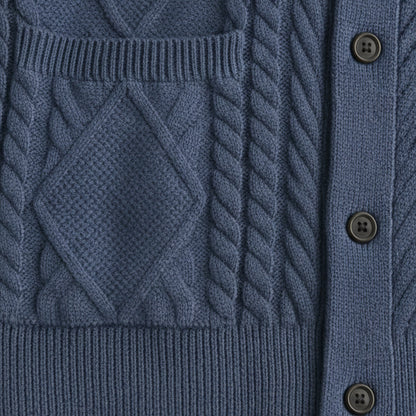 Men's Cashmere Cardigan Button Front