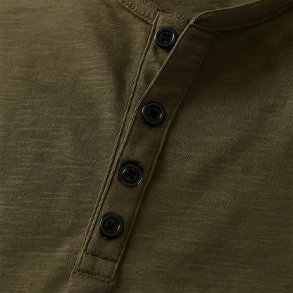 Men's Cotton Polo Shirt Long Sleeve