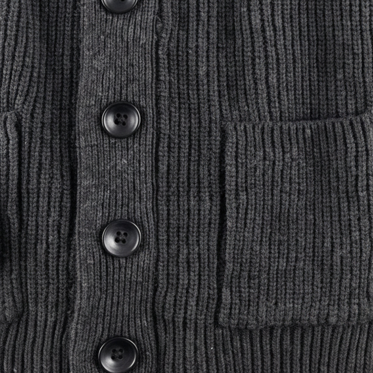 Men's Chunky Knit Cardigan Cotton Blend Shawl Collar