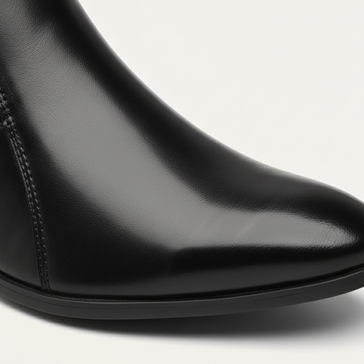 Men's Vintage Leather Ankle Boots Pointed Toe Brown