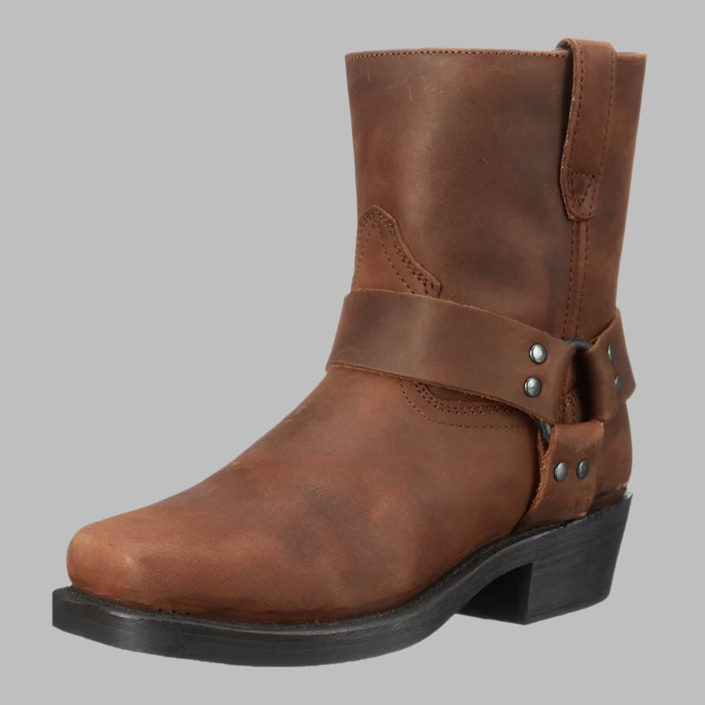 Men's Leather Western Boots - Vonnera