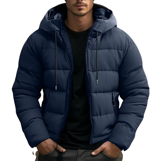 Men's Quilted Puffer Jacket Hooded - Vonnera