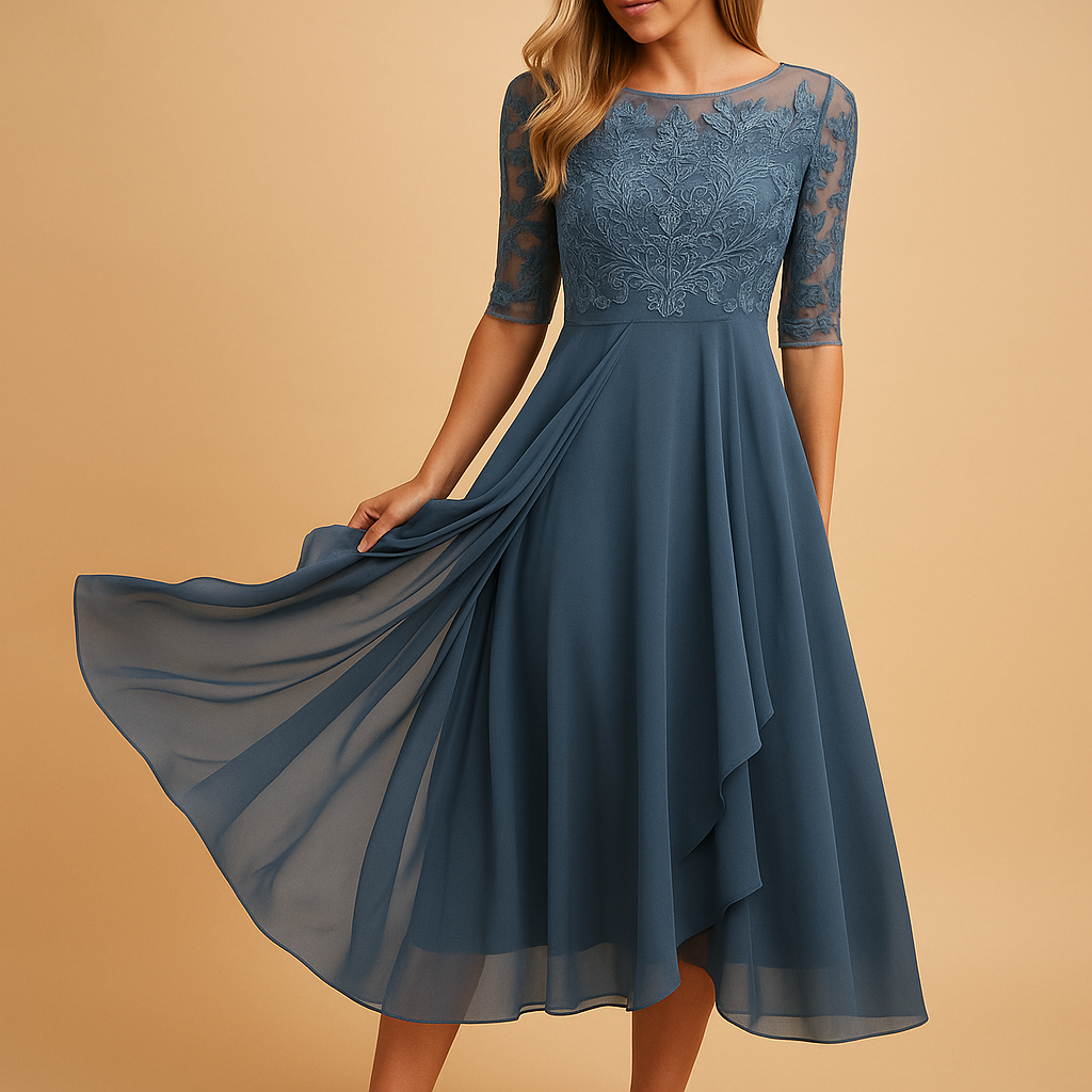 Maxi summer dress with short sleeves for women made from lightweight breathable fabric, perfect for beach days, summer weddings, vacations, and casual outings.