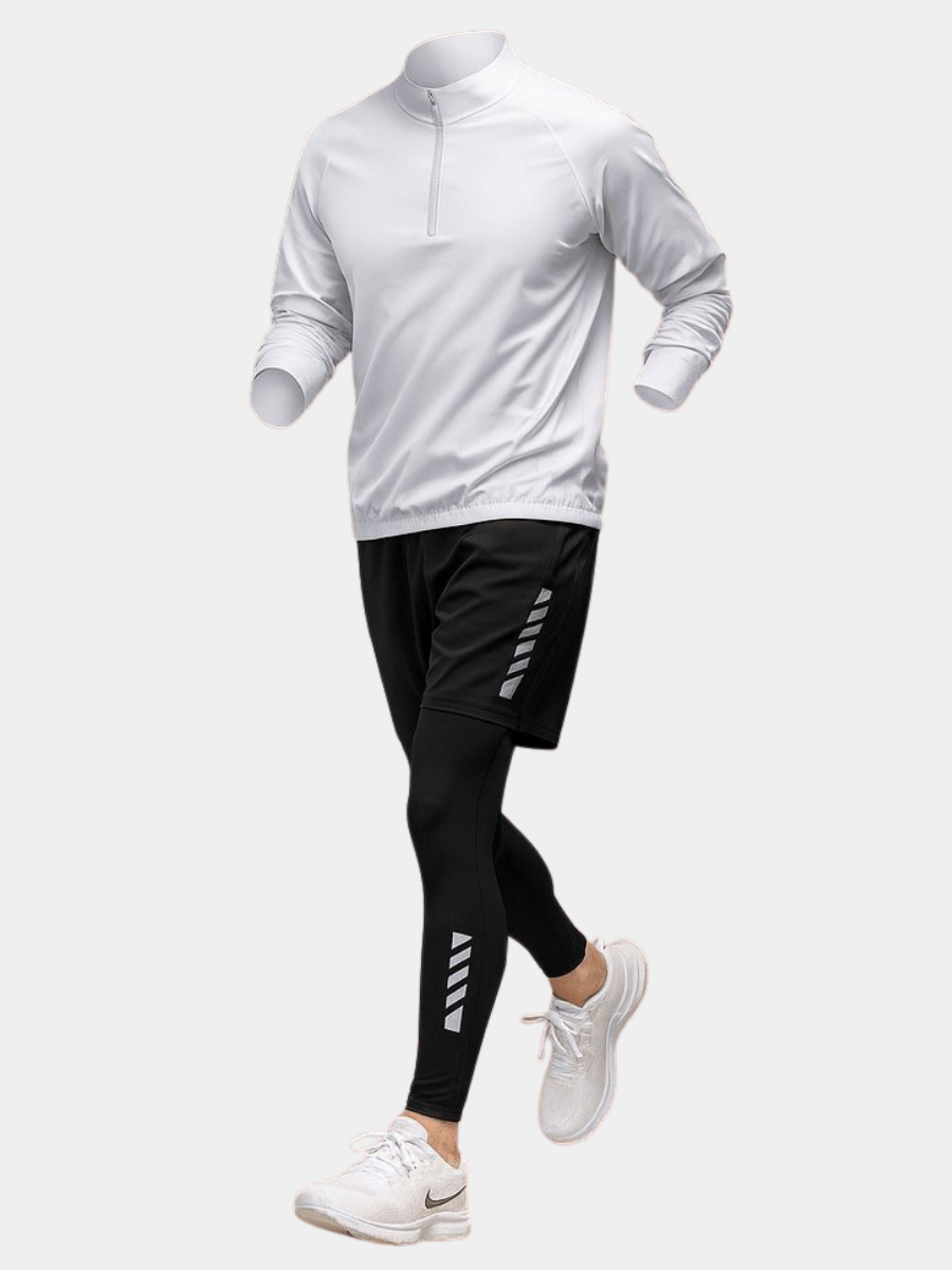 Men's Long Sleeve Quarter Zip Activewear Set - Vonnera