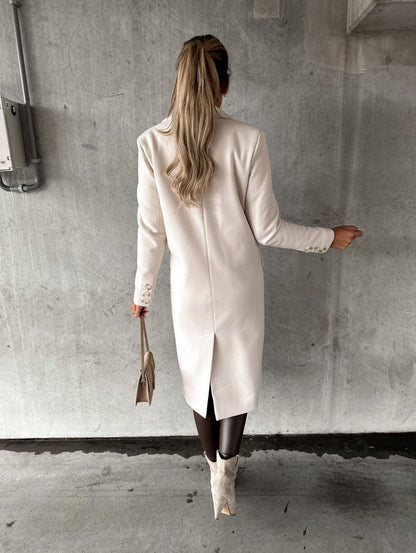 Image of Melanie | Women's Double-Breasted Long Coat