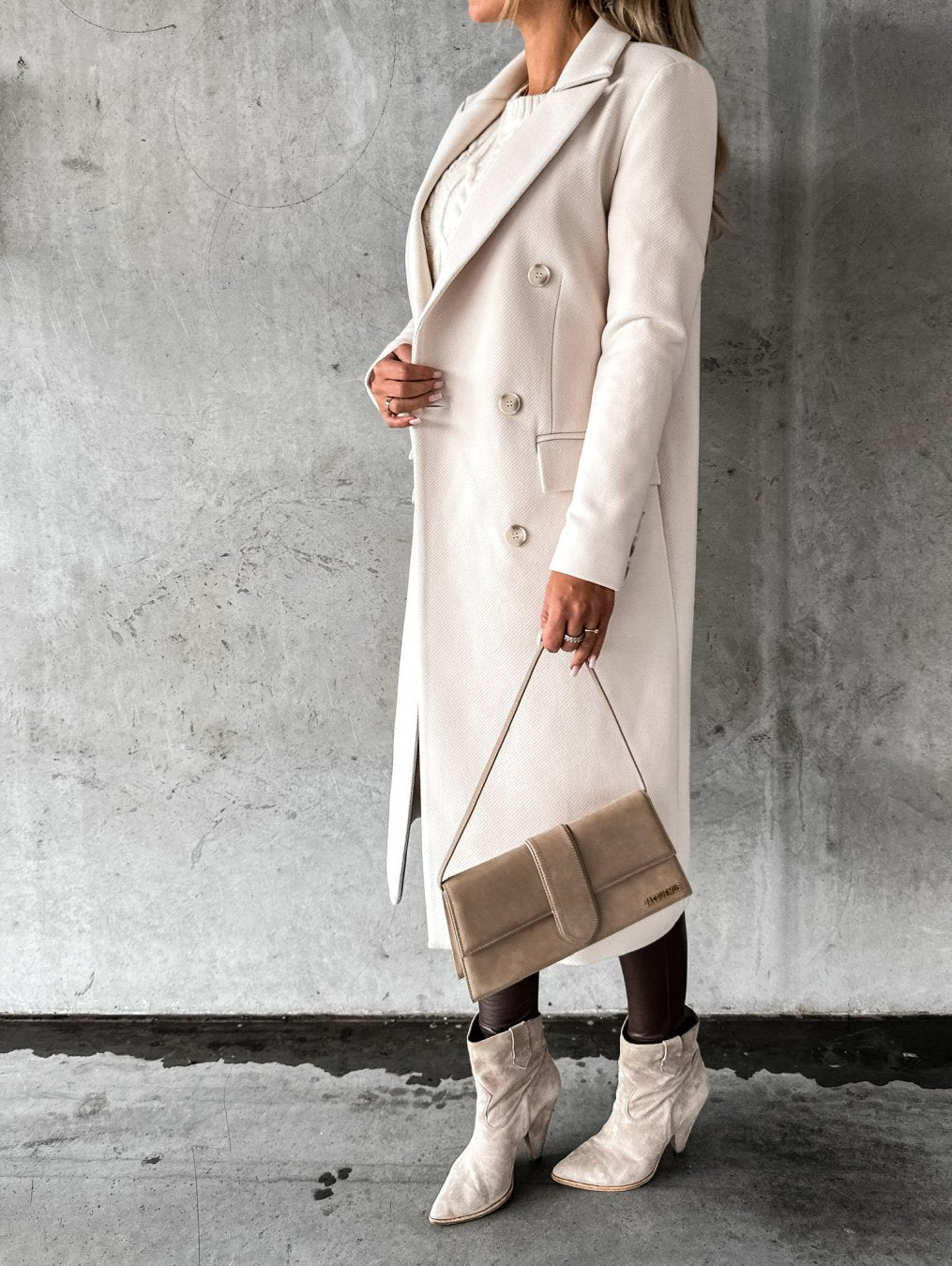 Image of Melanie | Women's Double-Breasted Long Coat