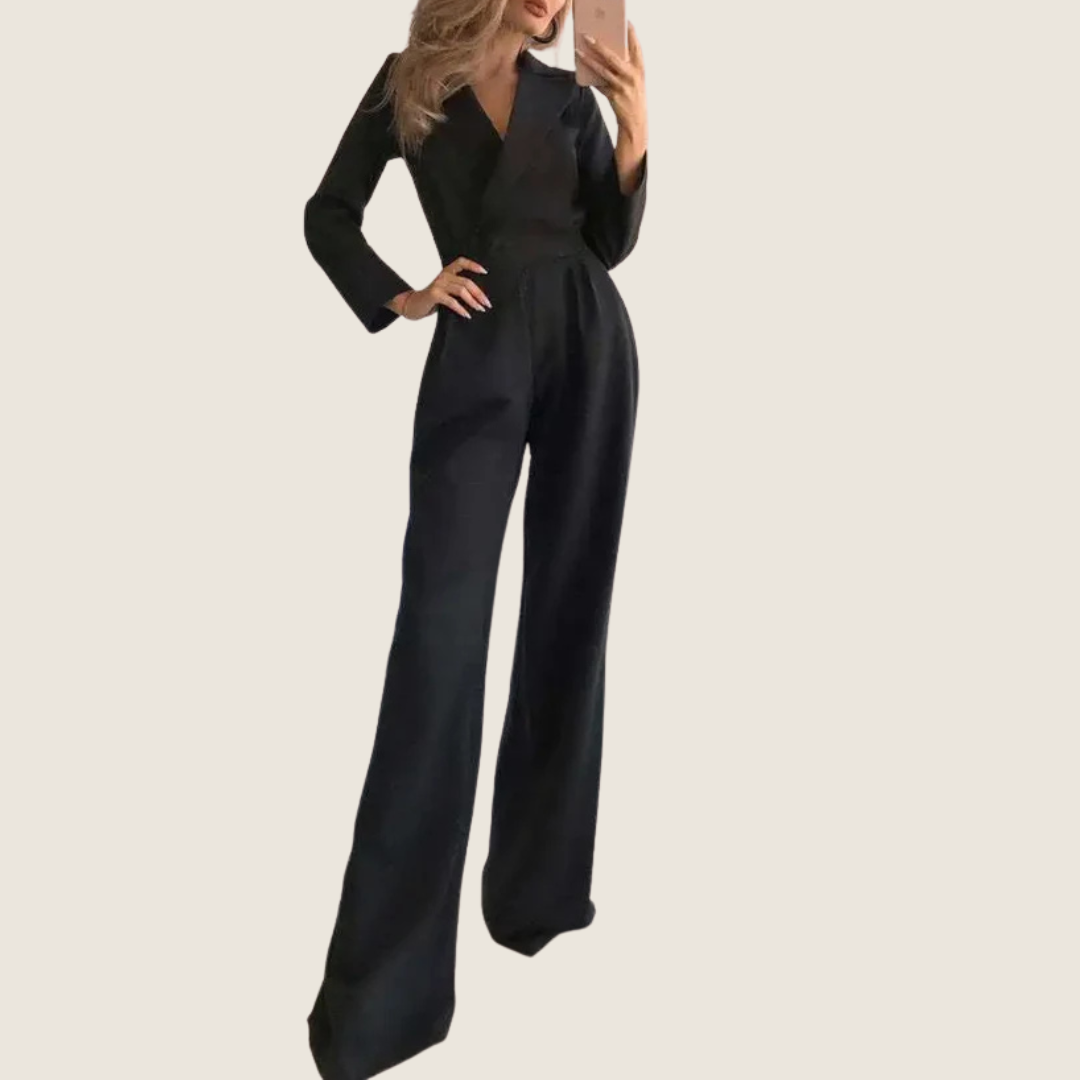 Melissa Women's Maxi Jumpsuit V-Neck Wrap Style - Vonnera