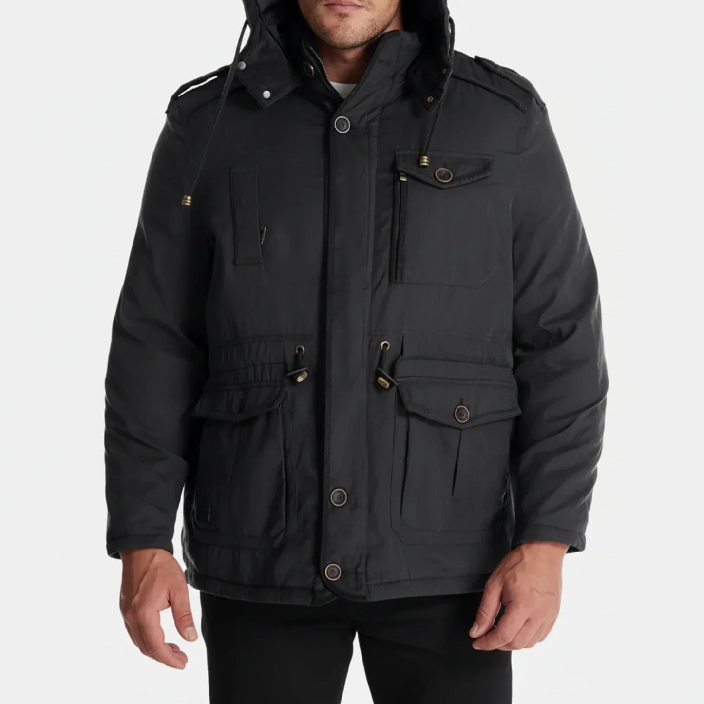 Men's Hooded Cargo Jacket - Vonnera